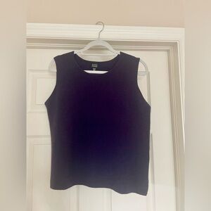 Eileen Fisher Italian Wool Navy Sleeveless Top